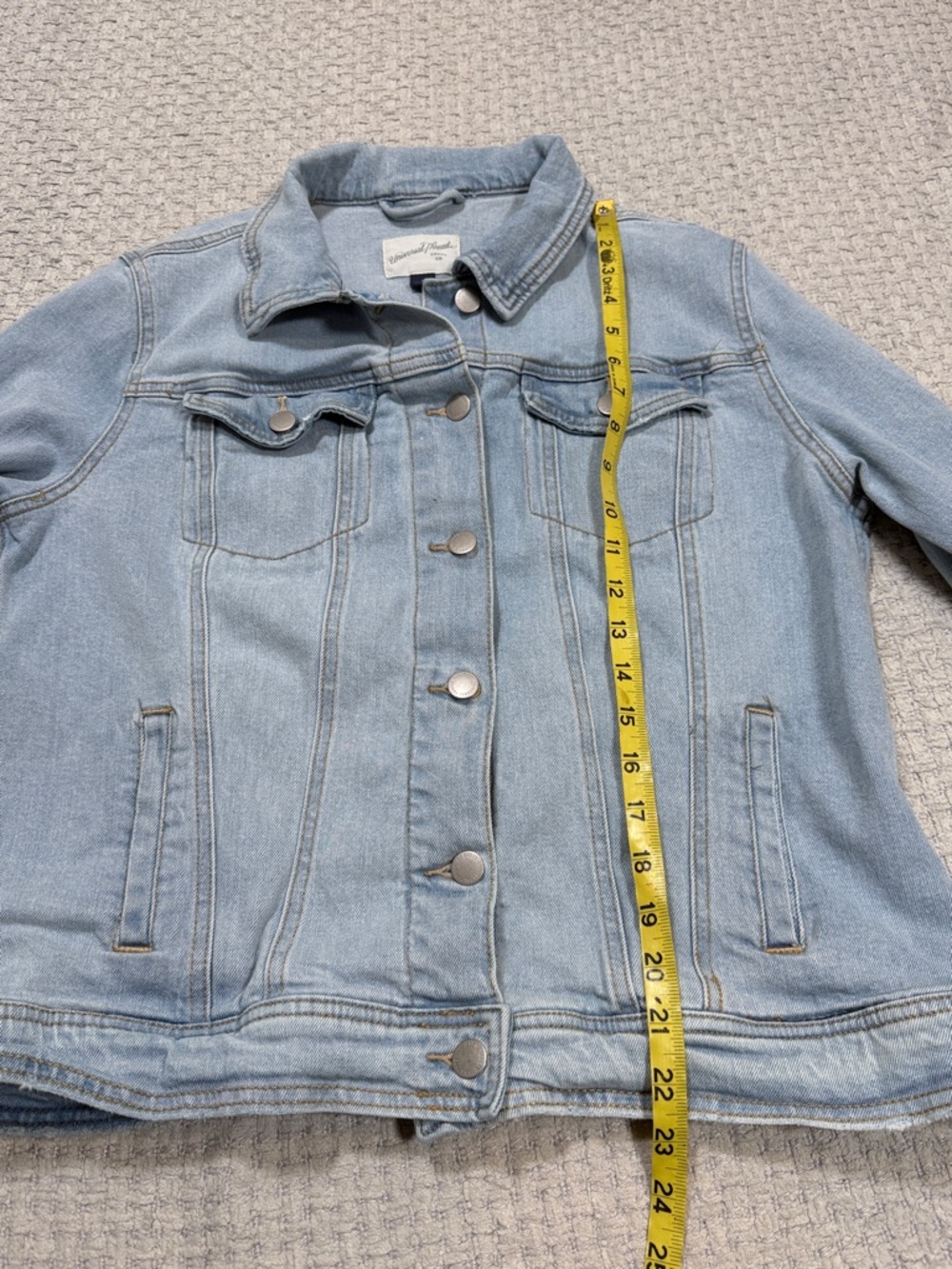 Americana American Flag Cottagecore Women’s Denim Jacket Lace Size Large - Picture 10 of 11